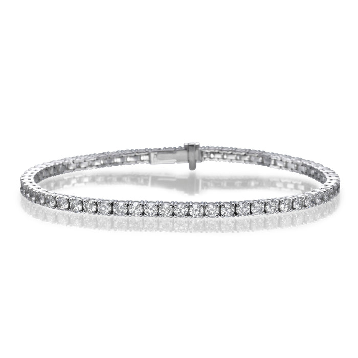 Tennis Bracelet Lab Round Diamonds. 14K gold . ECO2500