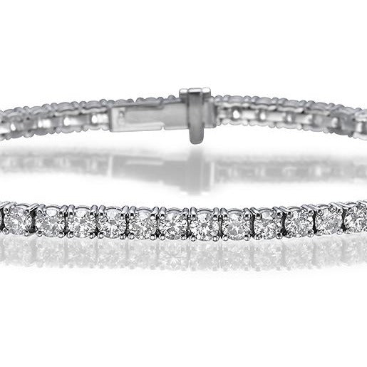 Tennis Bracelet Lab Round Diamonds. 14K gold . ECO2500