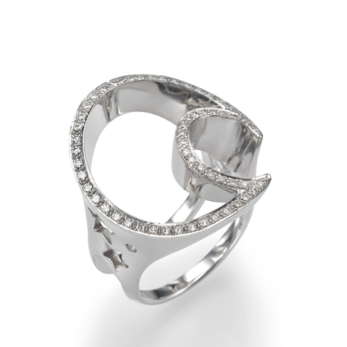 18K gold Ring LP 1033 Masquerade,  Diamonds