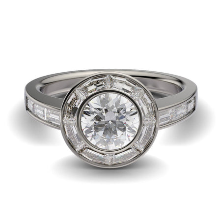 Diamonds Halo Ring